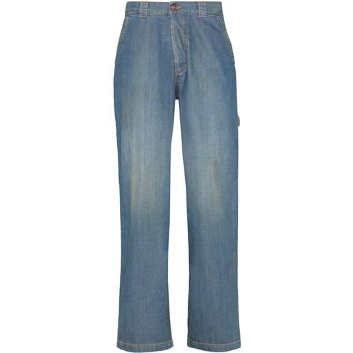 Maison Margiela jeans a gamba ampia americana - blu