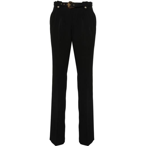 Versace Jeans Couture pantaloni affusolati con cintura - nero