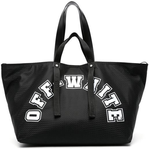 Off-White borsa tote con stampa - nero