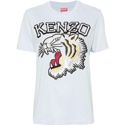Kenzo t-shirt con ricamo - blu
