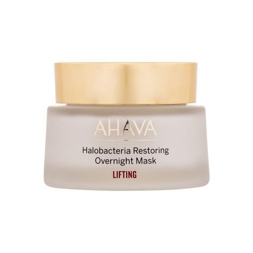 AHAVA lifting halobacteria restoring overnight mask maschera viso notte rassodante e levigante 50 ml per donna