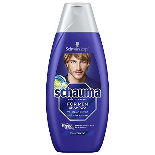 Schauma schwarzkopf Schauma shampoo for men, pack de 5 (5 x 400 ml)