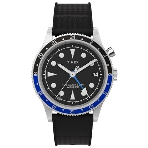 Timex orologio analogico al quarzo da uomo con cinturino in gomma tw2w22600