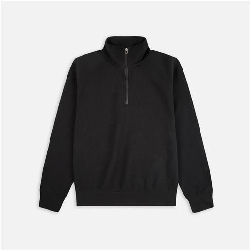 Nike nsw tech fleece reimagined half-zip sweatshirt black uomo