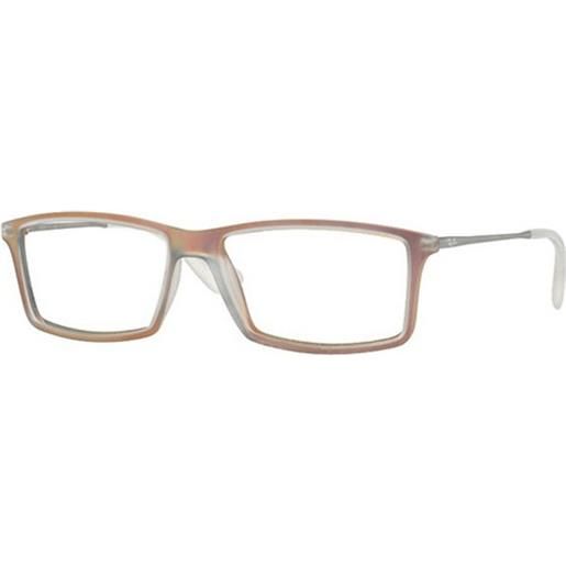 Ray-Ban occhiali da vista Ray-Ban rx7021 - 5497 | occhiali da vista graduati | prova online | unisex | plastica | rettangolari | rosso | adrialenti
