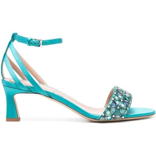 Alberta Ferretti sandali con effetto a specchio 60mm - blu