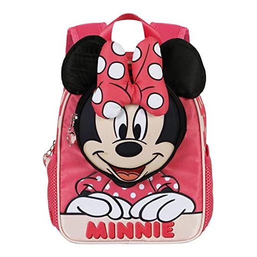 Disney minni mouse bobblehead-zaino pocket, rosa, 22 x 28 cm, capacità 6 l