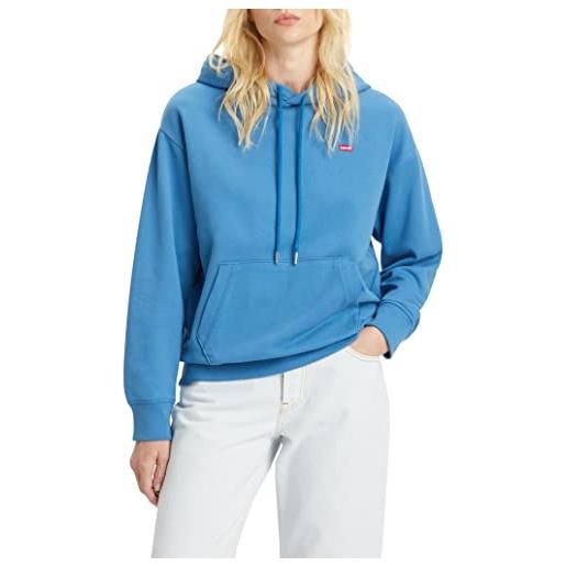 Levi's standard sweatshirt, felpa con cappuccio donna, vallarta blue, xs