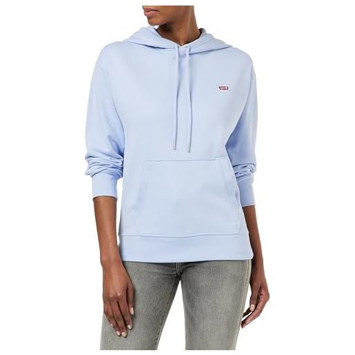 Levi's standard sweatshirt, felpa con cappuccio donna, country blue, xs