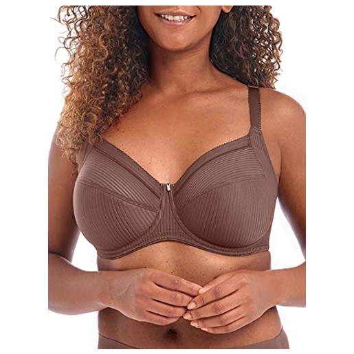 Fantasie fusion bra full cup side support non pad bras navy slate coffee roast