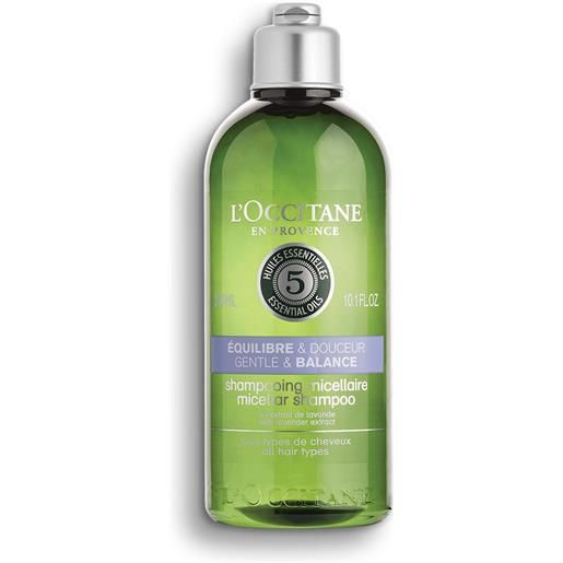 L'Occitane en Provence equilibre & douceur shampooing micellaire 300ml shampoo delicato, shampoo uso frequente, shampoo riequilibrante