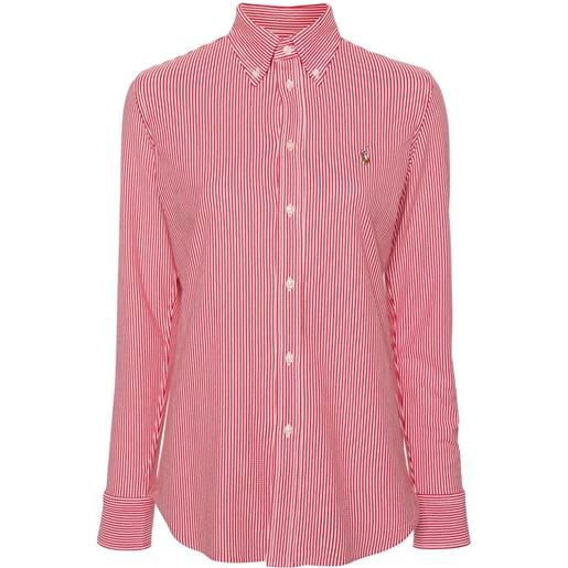Polo Ralph Lauren camicia con ricamo polo pony - rosso