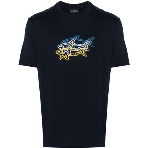 Paul & Shark t-shirt con stampa - blu