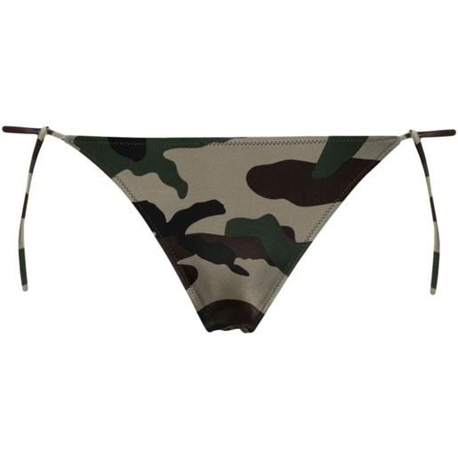 VETEMENTS slip bikini camouflage - verde