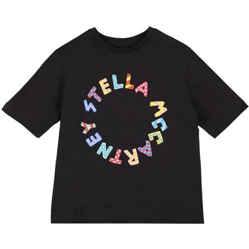 STELLA MCCARTNEY KIDS t-shirt in cotone organico / stampa logo