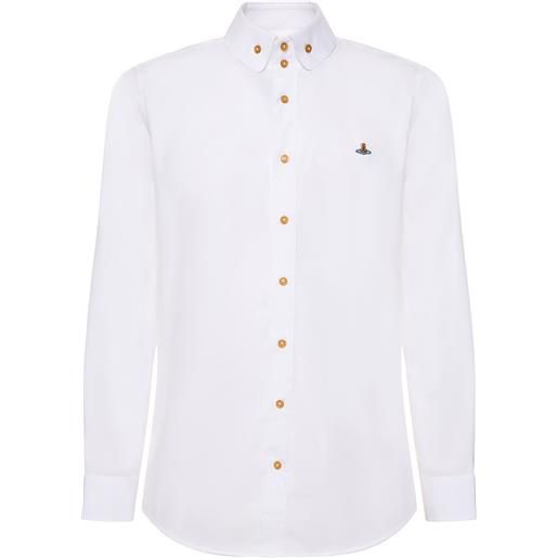 VIVIENNE WESTWOOD camicia in popeline di cotone con ricamo