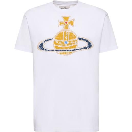 VIVIENNE WESTWOOD t-shirt in jersey di cotone con logo
