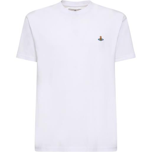 VIVIENNE WESTWOOD t-shirt in jersey di cotone con logo