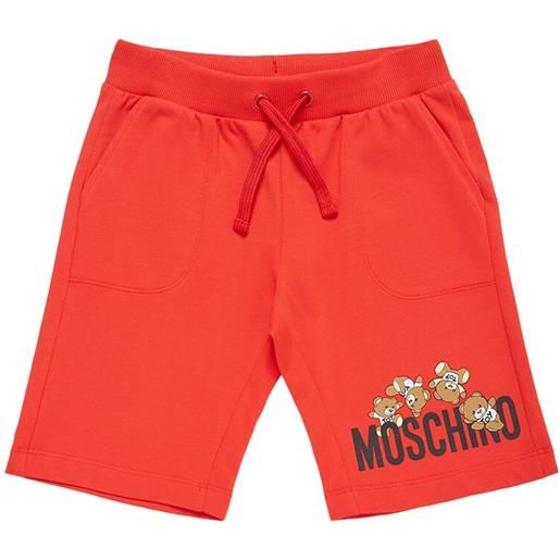 MOSCHINO shorts in felpa di cotone