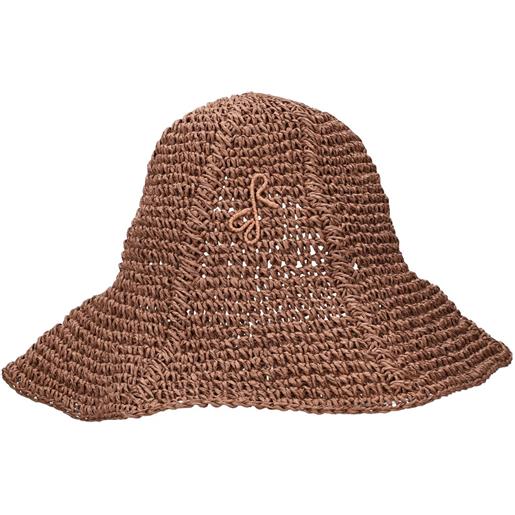 RUSLAN BAGINSKIY cappello in maglia con monogramma