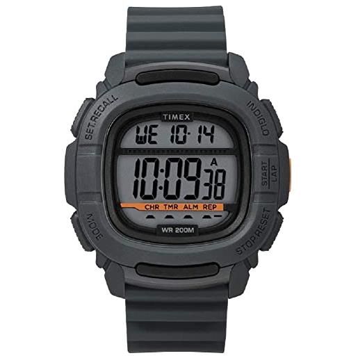 Timex orologio digitale al quarzo uomini con cinturino in di gomma tw5m26700