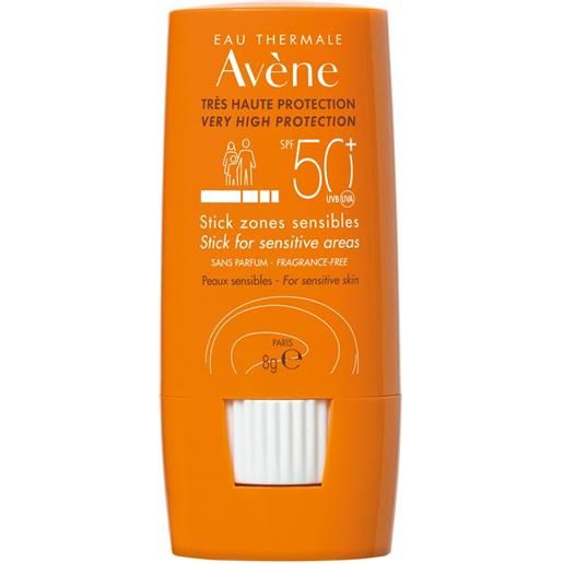 Avène eau thermale Avène protezione solare molto alta stick zone sensibili spf 50+ 8 g