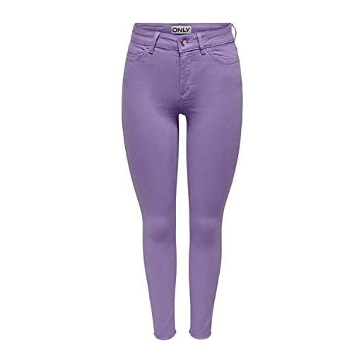 Only jeans skinny donna lilla donna paisley purple 15183652 m/32