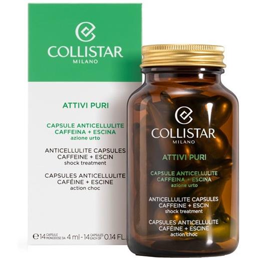 COLLISTAR INTEGRATORI collistar attivi puri capsule anticellulite caffeina + escina azione urto 14 capsule