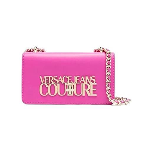 Versace jeans donna borsa a tracolla logo lock smooth pu 73va4bl1zs412 rosa 455 fuxia