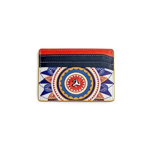 Damiata Gioielli porta carte di credito isola bella in pelle multicolore 20001378