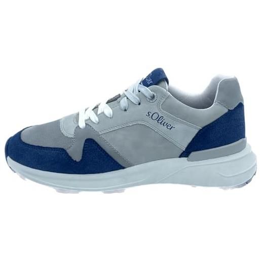 s.Oliver 5-13670-42, scarpe da ginnastica uomo, navy grey, 40 eu