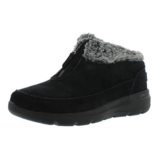 Skechers vibrazioni ultra dolci glaciali, stivaletto donna, nero, 38.5 eu