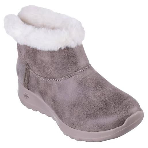 Skechers on-the-go joy cozy dream, stivaletto donna, castano, 40 eu