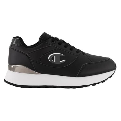 Champion legacy-rr champii plat element, sneakers donna, nero/grigio (kk011), 42.5 eu