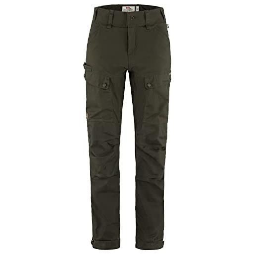 Fjallraven 86370-633 forest hybrid trousers w pantaloni sportivi donna dark olive taglia 46/l