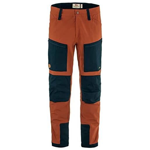 Fjallraven 86411-215-555 keb agile trousers m pantaloni sportivi uomo autumn leaf-dark navy taglia 56/l