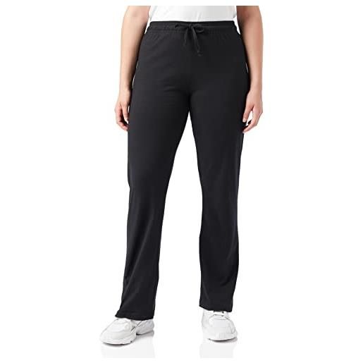 Champion pantaloni da donna, in jersey, leggeri, comodi, da donna, 80 cm (taglie forti disponibili), nero, l