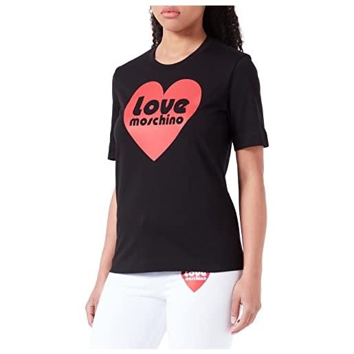 Love Moschino regular fit short-sleeved t-shirt, bianco 4c, 38 donna