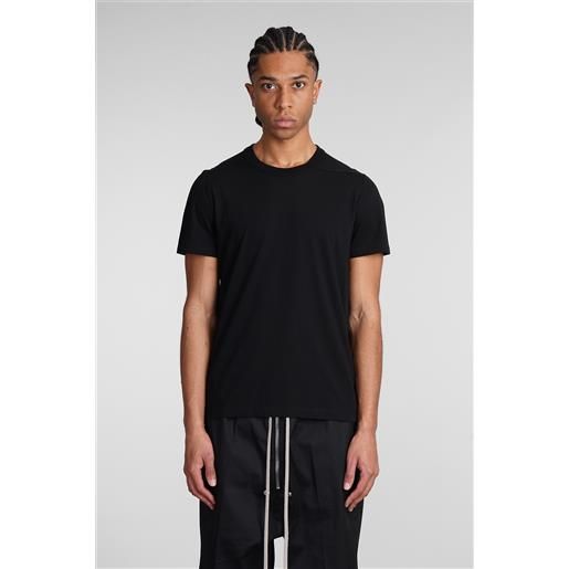 Rick Owens t-shirt short level t in cotone nero