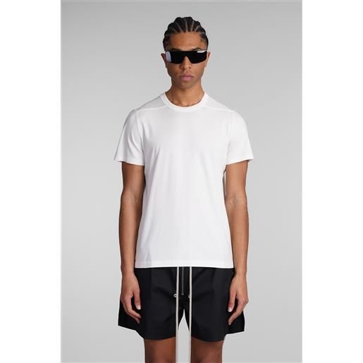 Rick Owens t-shirt short level t in cotone bianco