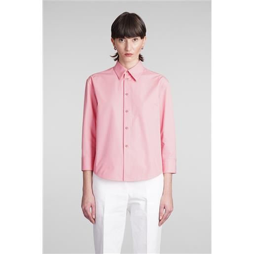 Jil Sander camicia in cotone rosa