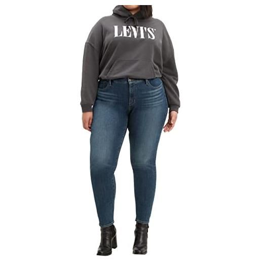 Levi's plus size 311 shaping skinny, jeans donna, bloom black plus, 22 m