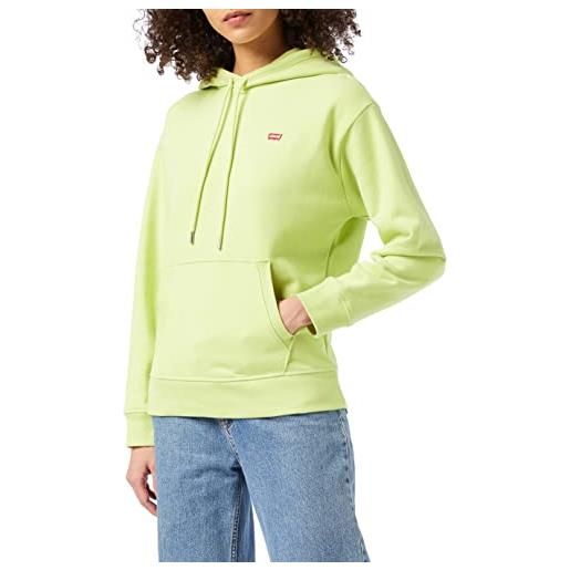 Levi's standard sweatshirt, felpa con cappuccio donna, daiquiri green, xs