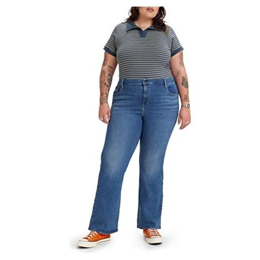 Levi's plus size 726 high rise flare, jeans donna, blue swell plus, 18 m