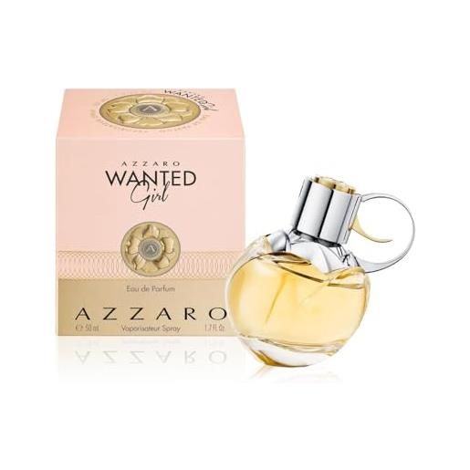 Azzaro wanted girl, eau de parfum donna, 50 ml, profumo floreale