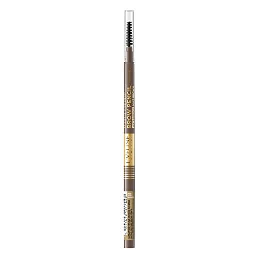Eveline Cosmetics micro precision ultra -precificata matita per sopracciglia, n. 02 morbido marrone