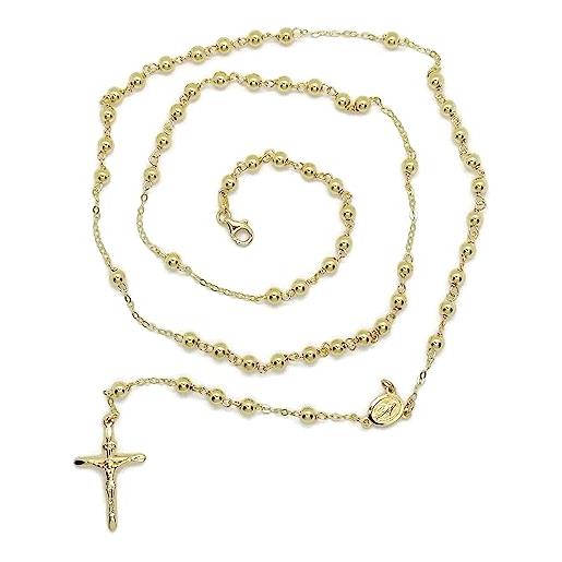 Never say never rosario in oro giallo 18k lungo 61 cm con chiusura a moschettone. Peso: 10,10 g di oro 18 k. Ideale comunione, uomo e donna. , cm, oro, non applicabile