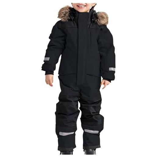 Surttan tute da sci bambine e ragazze tuta da sci bambino completo da neve set da sci snowsuit bambini invernale antivento e impermeabile tutina da neve unisex calda completi brillare di notte