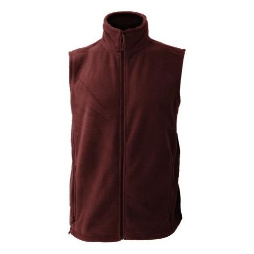 Jerzees russell europa outdoor gilet in pile - bordeaux, m