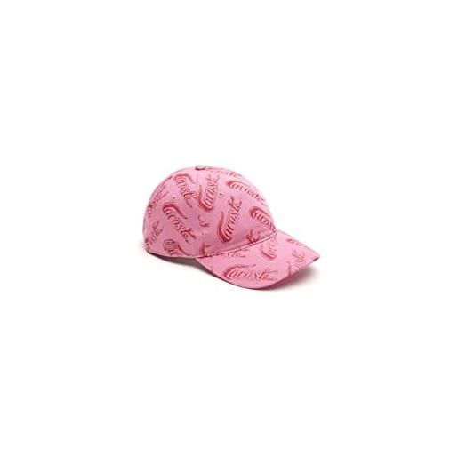 Lacoste rk6862 caps and hats, reseda pink/lighthouse re, taglia unica unisex-adulto